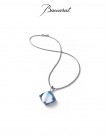 Medicis Necklace - Large Aqua Crystal &a...