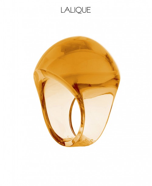 Cabochon Ring - Amber (Lalique)