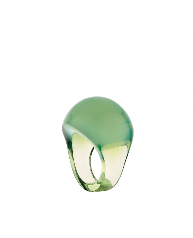 Lalique - Jewellery - Cabochon Ring Antinea Green