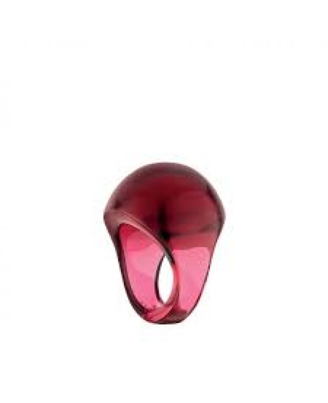 Lalique Jewelry - Cabochon Ring Red Crystal