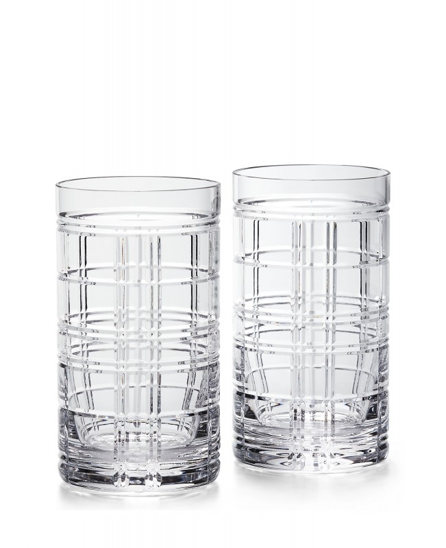 Ralph Lauren - Hudson Plaid Highballs (Set of 2)